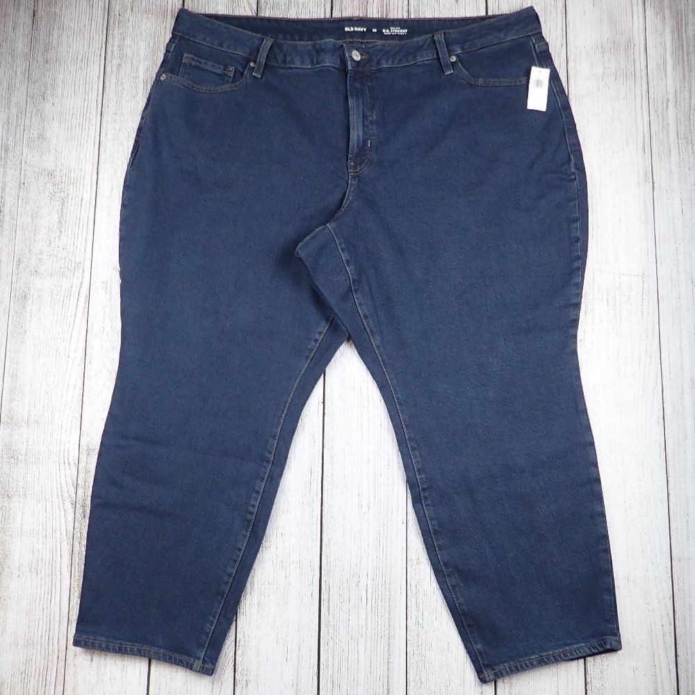 Old Navy Jeans Women's 24 Curvy O.G. High Rise Straight Leg Cropped Ankle NWT